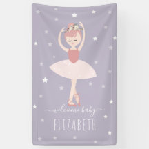 Ballerina Stars Purple Chica Baby Shower