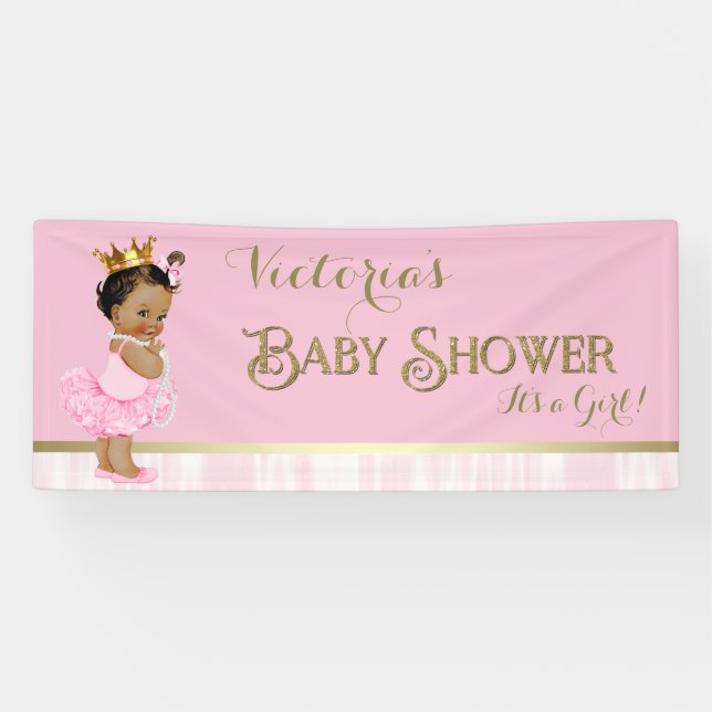 Lona Ballerina Tutu Pearl Baby Shower (Horizontal)