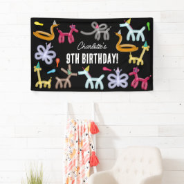 Lona Balloon Animals Kids Birthday Party Theme