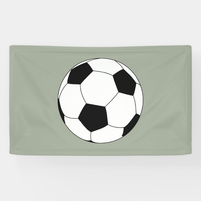 Lona Balón de fútbol (fútbol) (Horizontal)