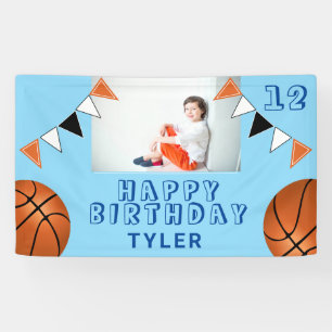 Lona Baloncesto Bolas Flags Kids Photo Birday