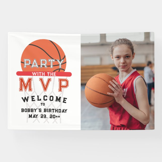 Lona Baloncesto Deportes Jumpman Tema Cualquier cumplea (Horizontal)