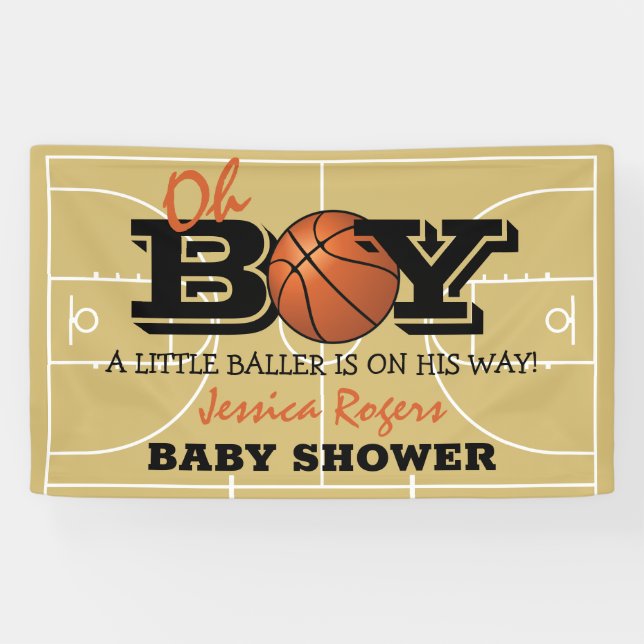 Lona Baloncesto "Oh Boy" | Baller en camino (Horizontal)