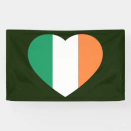 Lona Banco irlandés de la bandera del corazón