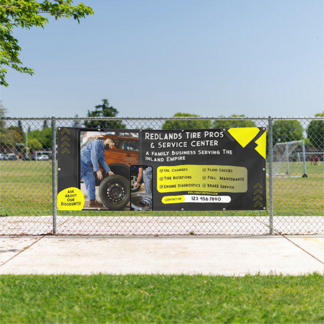 Lona Banda del nuevo servicio de reparación automática  (in situ)