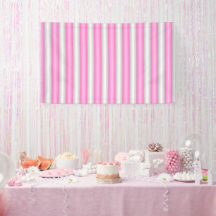 Lona Bandas modernas de neón rosado con efecto 3D