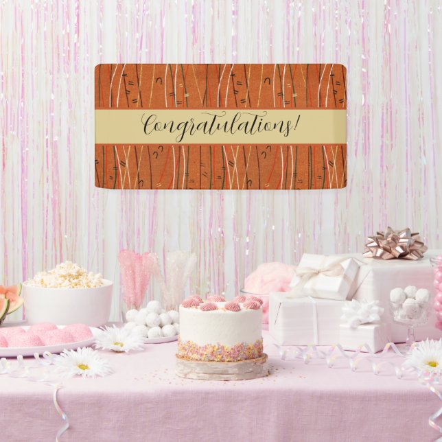 Lona Bandas rojas onduladas: arte abstracto japonés mod (Fiesta)