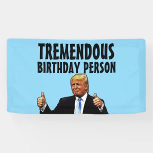 LONA BANDEJA DE LA FIESTA DE CUMPLEAÑOS DE DONALD TRUMP