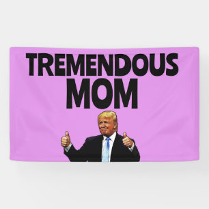 LONA BANDEJA DE LA FIESTA DE CUMPLEAÑOS DE TRUMP MOM