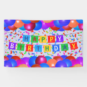 Lona Bandera #6 del feliz cumpleaños