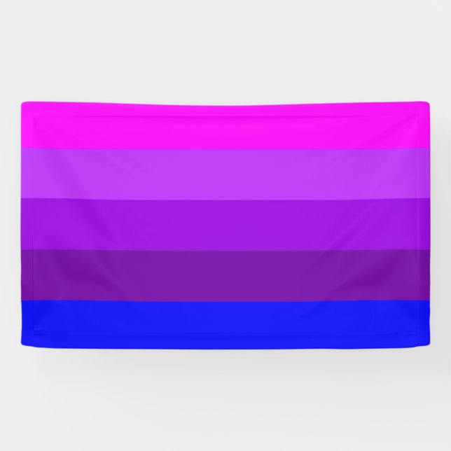 Lona Bandera alternativa del orgullo transgénero (Horizontal)