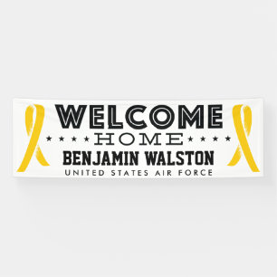 Lona Bandera amarilla militar casera agradable de la