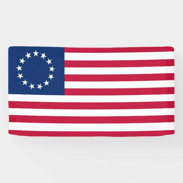 Lona Bandera Americana Betsy Ross (Horizontal)