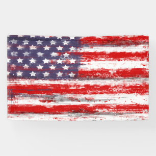 Lona Bandera americana, estilo del vintage