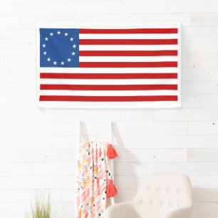 Lona Bandera americana histórica de Betsy Ross