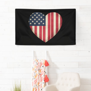 Lona Bandera Americana Patriótica de EEUU Estrella Fran