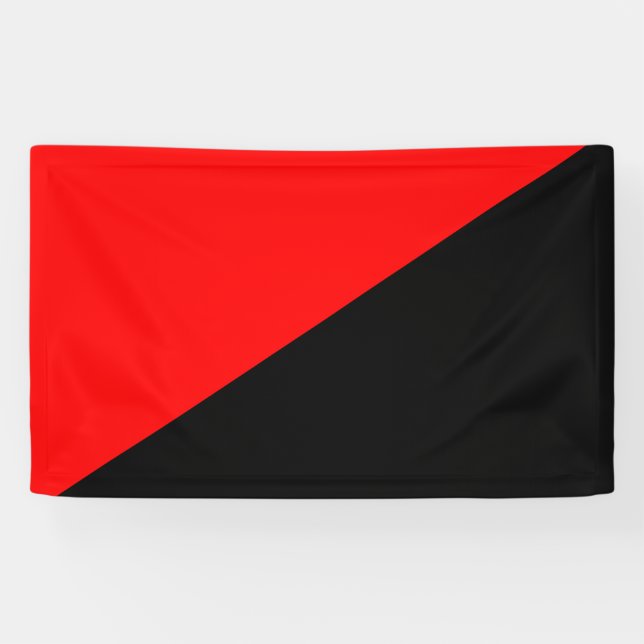 Lona Bandera Anarquista (Anarquismo) (Horizontal)