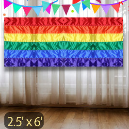 Lona Bandera arco iris de LGBTQIA Bandera del Orgullo G