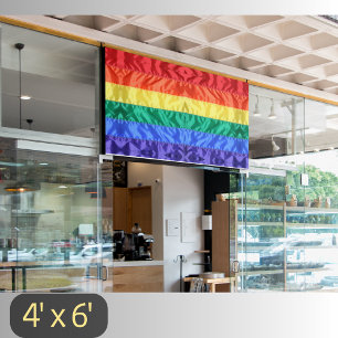 Lona Bandera arcoiris LGBTQ rainbow strips orgullo gay