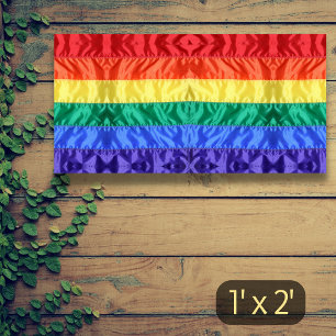 Lona Bandera arcoiris LGBTQ rainbow strips orgullo gay 