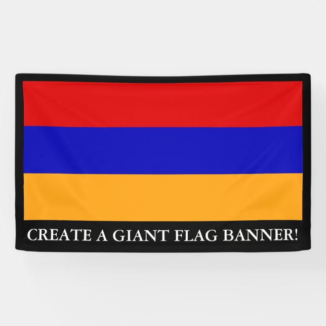 Lona Bandera armenia (Horizontal)