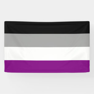 Lona Bandera asexual del orgullo