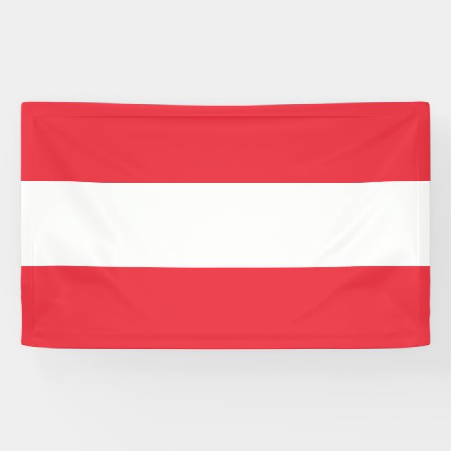 Lona Bandera austríaca (Austria) (Horizontal)