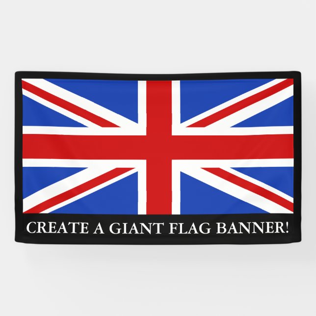 Lona Bandera británica de Reino Unido (Horizontal)