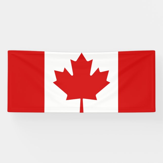 Lona Bandera canadiense (Horizontal)