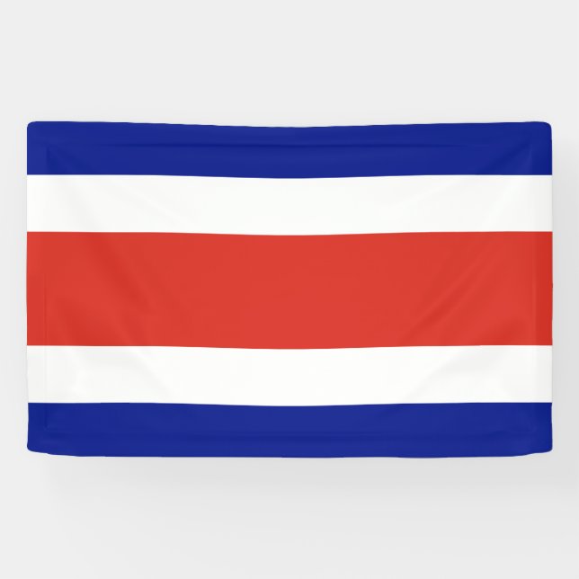 Lona Bandera Civil de Costa Rica (Horizontal)