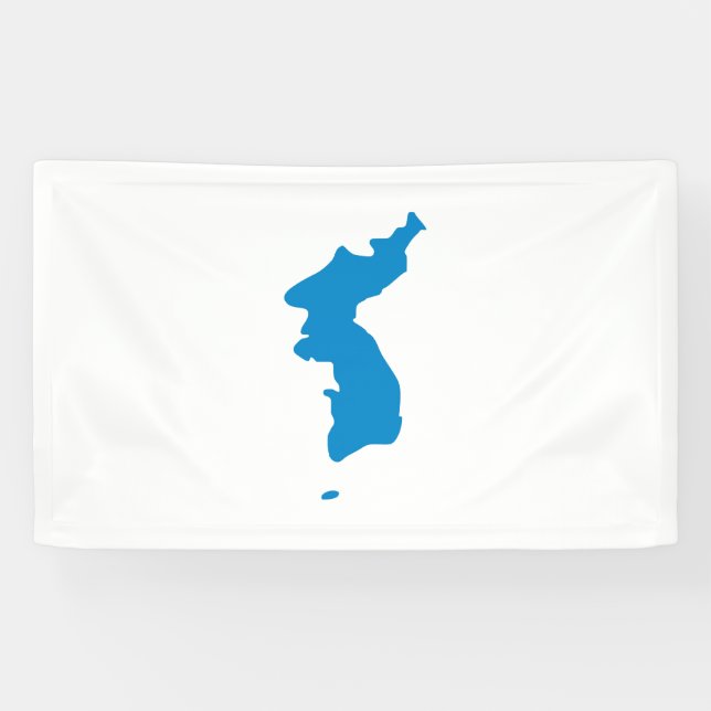 Lona Bandera coreana de la unificación (Horizontal)