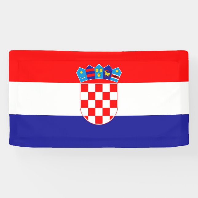 Lona Bandera croata (Horizontal)