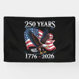 Lona Bandera de águila del 4 de julio de 250 años USA 1