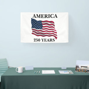 Lona Bandera de América 250 Años