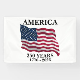 Lona Bandera de América 250 Años