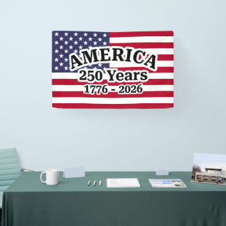 Lona Bandera de América 250 Años