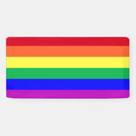 Lona Bandera de arcoíris del orgullo gay de colores vib