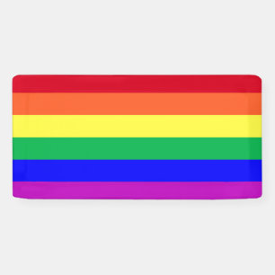 Lona Bandera de arcoíris del orgullo gay de colores vib