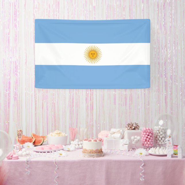 Lona Bandera de Argentina (Fiesta)