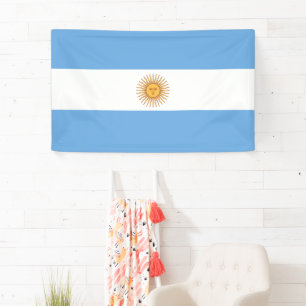 Lona Bandera de Argentina Festiva Decoración Patriótica