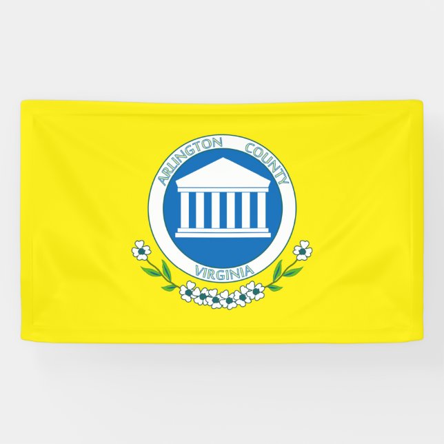 Lona Bandera de Arlington (Virginia) (Horizontal)