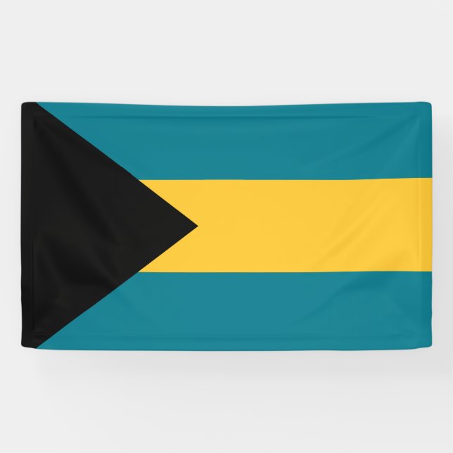 Lona Bandera de Bahamas (Horizontal)