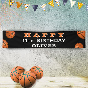 Lona Bandera de baloncesto Niños deportivos Cartel de F
