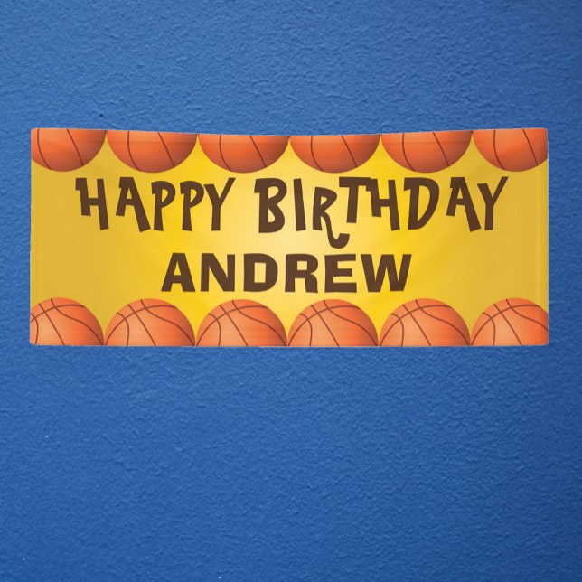 Lona Bandera de baloncesto para cumpleaños o cualquier  (Subido por el creador)