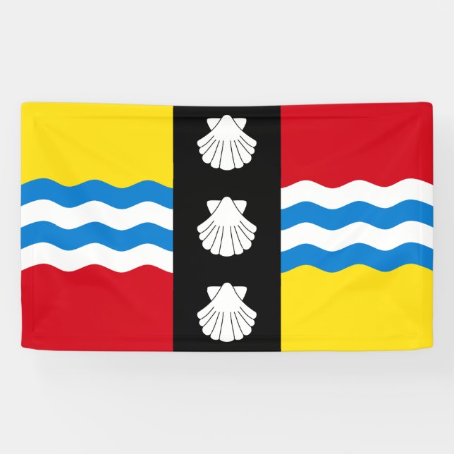 Lona Bandera de Bedfordshire (condado de Inglaterra, Re (Horizontal)