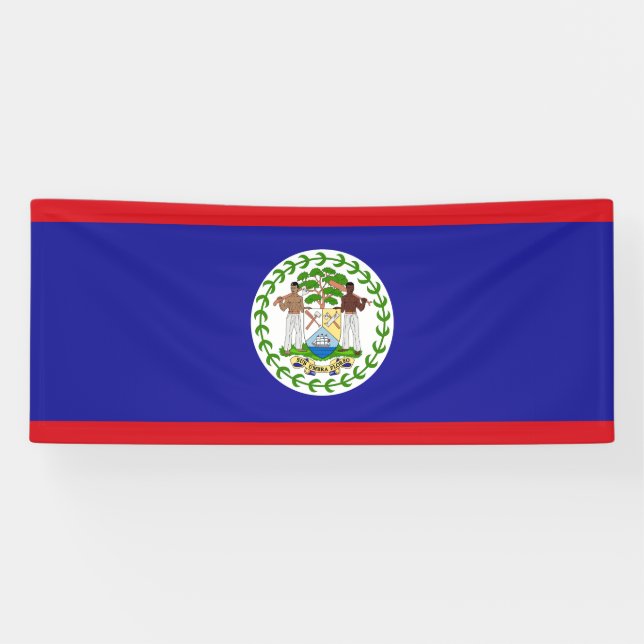 Lona Bandera de Belice (Horizontal)