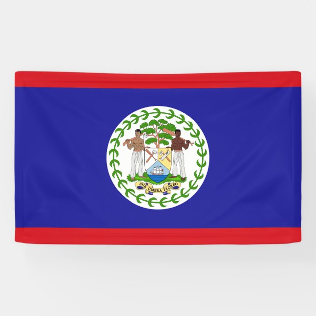 Lona Bandera de Belice (Horizontal)
