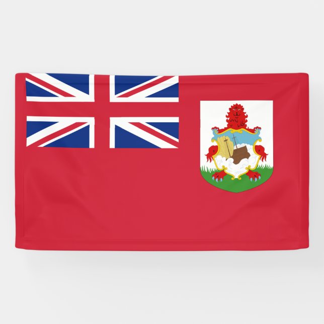 Lona Bandera de Bermuda (Horizontal)