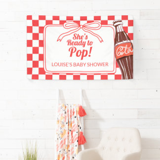 Lona Bandera de bienvenida para baby shower de Soda lis