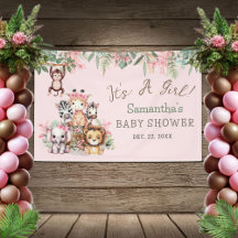 Bandera de bienvenida para baby shower de temática